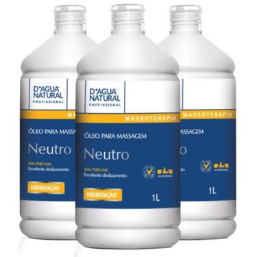 Imagem de Combo 3un óleo de massagem corporal neutro dágua natural, 0