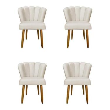 Imagem de Kit 4 Cadeiras Flor para Quarto Penteadeira - Balaqui Decor - B BALAQU