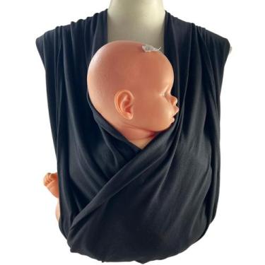 Imagem de Wrap Sling de Vestir para Carregar Bebês - Preto - Generic, Preto, G