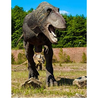 Imagem de T-rex Dinosaurs Graph Paper Book: 8.5 x 11 Quad Rule Graph Paper 200 pages (100 sheets)