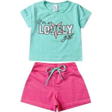 Imagem de Kit 3 Conjunto Infantil Calor Juvenil Feminino Atacado Top - Aymee, Ro