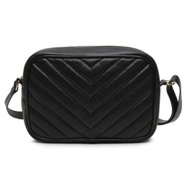 Imagem de Bolsa Feminina Transversal Napa Floater Julie - Miah Flor, Preto, Únic