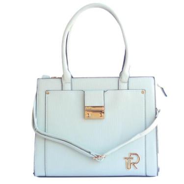 Imagem de Bolsa Grande Feminina Túlio Rossato Pasta Vegana Verde Claro - Tulio R