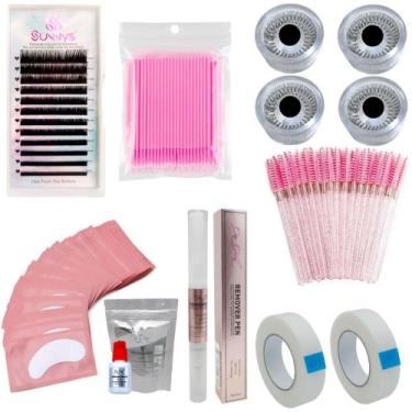 Imagem de Kit Extensão Cílios Tufo Cola e Removedor CL17 - UNHADORO