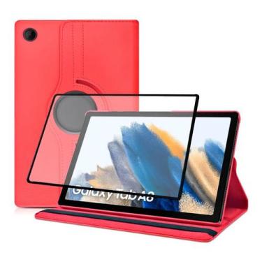 Imagem de Capa giratória Protetora Para Tablet Galaxy Tab A8 + Película Cerâmica