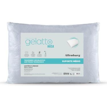 Imagem de Travesseiro Viscoelástico Gelatto Nasa - 46cm x 66cm - Turquesa