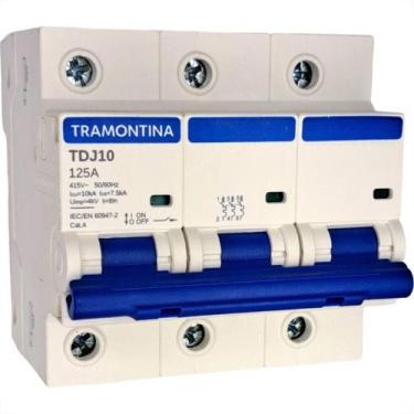 Imagem de Disjuntor Tramontina ''Din'' Tripolar 125A. C - TRAMONTINA ELETRIK