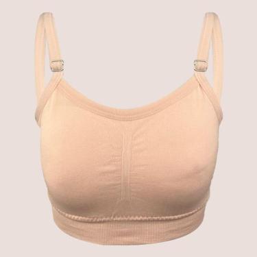 Imagem de 2 Top Teen Sem Costura Zee Rucci Com Bojo Removível Juvenil, Rosa, P