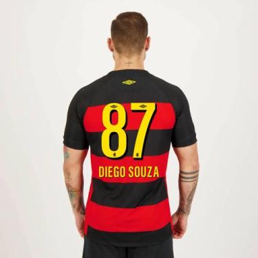 Imagem de Camisa Umbro Sport Recife I 2023 87 Diego Souza, EG