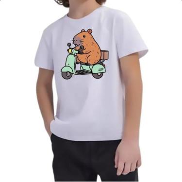 Imagem de Camiseta Infantil Capivara na lambreta - Alearts, 12