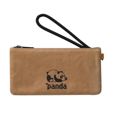 Imagem de ACE COAT Bolsas de pulso de papel kraft laváveis bolsas para celular bolso clutch carteira bolsas com compartimentos para cartão, Amarelo