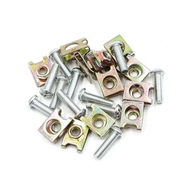 Imagem de REPAIROCK Kit de clipes de carenagem de placa de licença de rosca M6x1.0 12 peças para motocicleta carro peças de reposição