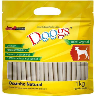 Imagem de Osso Doogs Super Premium para Cães Porte Grande Sabor Baunilha - 1Kg