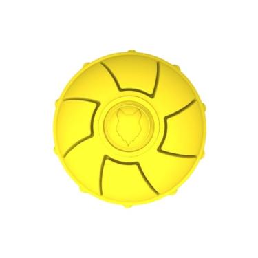 Imagem de Fenrir Bola de borracha amarela durável de alto salto, perfeita para buscar e recordar, brinquedo de 6 cm de diâmetro
