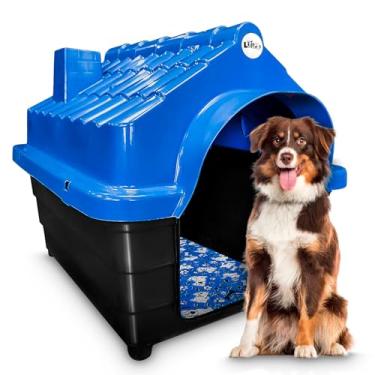 Imagem de Casa Casinha De Cachorro Plástica N6 Injetada Mecpet (Azul, Nº 06)