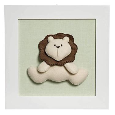 Imagem de Potinho de Mel Quadro Decorativo Leão Quarto Bebê Infantil Menina Menino Verde