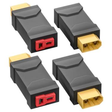 Imagem de Goupchn XT60 macho para plugue T fêmea conector adaptador conversor sem fio 4 peças para carro RC avião lipo bateria ESC