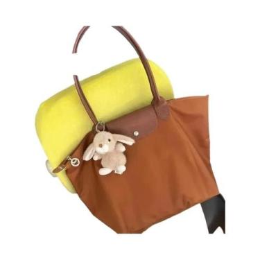 Imagem de Bolsa Tote De Nylon Dobrável Média Portátil Casual Versátil Bolsa De C