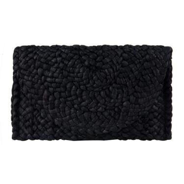 Imagem de Bolsa Clutch Purse Freie Liebe Straw para mulheres e bolsas de praia d