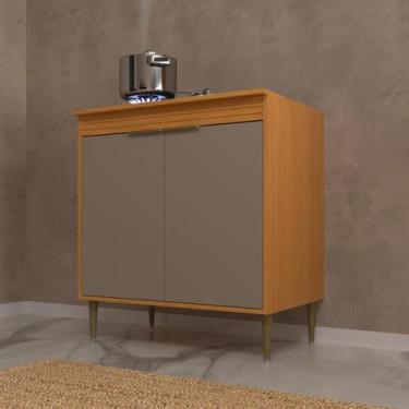 Imagem de Balcão de cozinha cooktop 2 portas 80cm Angelin/Damasco - Francini Móv