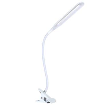 Imagem de Luminária LED de Mesa com Presilha, Portátil, USB, para Notebook e Leitura, Flexível, Branca