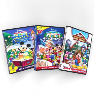 Imagem de Generic Coleção De Aventuras Em Dvd Mickey Mouse Clubhouse 3: Surpresas Contos Fadas / Choo-Choo Express E Donald Têm Uma Fazenda!