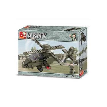 Imagem de Blocos De Montar Multikids Modelo Helicóptero Militar 199 Pc