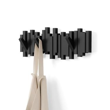 Imagem de Cabideiro de Parede Sticks Umbra, Preto, Plástico