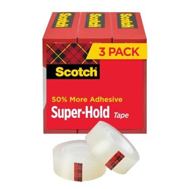 Imagem de Fita adesiva Scotch Super-Hold, 1,9 cm x 2,3 m, 10 rolos, 1 no centro (700K10)