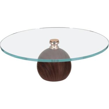 Imagem de PRATO PARA DOCES COM PÉ VIDRO 13x35x35cm TRANSPARENTE