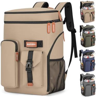 Imagem de Mochila térmica térmica, 45 latas, multifuncional, dupla plataforma, à prova de vazamento, com alça de esterno, mochila leve para viagem, acampamento, praia, gelo, para homens e mulheres