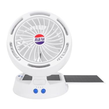Imagem de Zerodis Ventilador de Ventilador Solar Ventilation Ventilation Fãs Ajustáveis Fãs Acampamentos e Fontes de Energia de Emergência Ventiladores Portáteis para Viagens Ao Ar Livre Acampamento de
