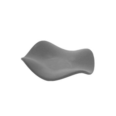 Imagem de Bandeja criativa de armazenamento de mesa bandeja de exibição de varanda irregular de cerâmica - preta