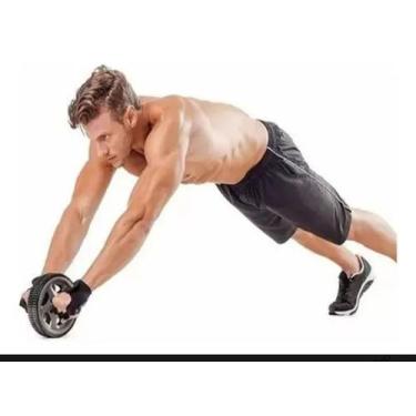 Imagem de Roda Rolinho De Exercícios Abdominal Fitness Hidrolight, Preto