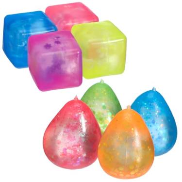 Imagem de Toyvian 8 Peças de Cubos de : Cubo de Gelo Esponjoso, Brinquedos Sensoriais Esponjosos - Design Em Formato Quadrado E - Bolas de para Adultos E Crianças, da , Lembrancinhas de Festa de Aniversário