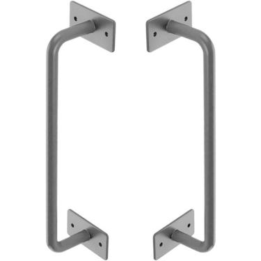 Imagem de Puxador Duplo Colonial Industrial Rancho Sitio Aço Cratus