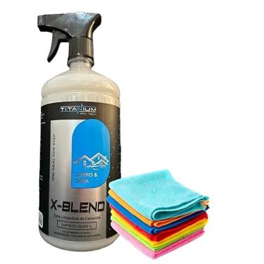 Imagem de Titanium Protech X-Blend Cera Limpadora de Carnaúba, 1L, com Flanela, para Vidros, Faróis e Lataria