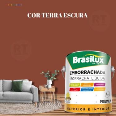 Imagem de Tinta Borracha Líquida Cor Laranja Para Parede 3,2l Acrílica Lavável A