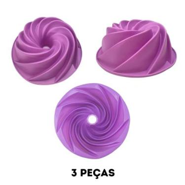 Imagem de KIT 3 unidades de Formas Bolo Vulcão, Mousse - KITTC28 - Prime Chef