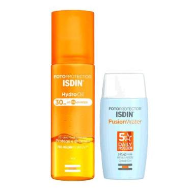 Imagem de Isdin Kit  Protetor Solar Facial Fusion Water 5 Stars FPS60 50ml + Pro