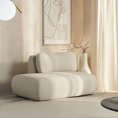 Imagem de Sofá Modular Sumiê 100cm Esquerdo Orla Cabecasa Madeiramadeira Espuma do Mar