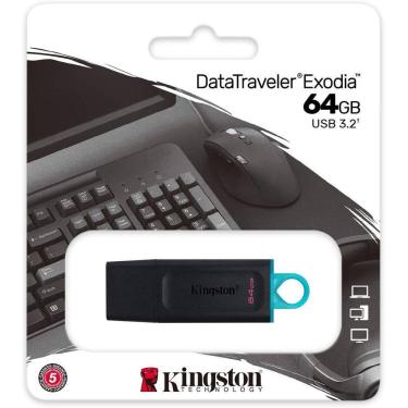 Imagem de Pendrive 64Gb Kingston Datatraveler Exodia, Usb 3.2 Dtx/64Gb