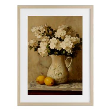 Imagem de Stupell Industries Jarra vintage de hortênsias Impressão emoldurada sob vidro, design da Creative Studio, 50 x 35 cm