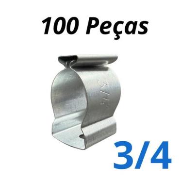 Imagem de Abracadeira Tipo D Cunha 34 Aço Carbono 100 und - PRMIUS