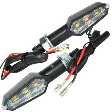 Imagem de Kit 2 pisca led Slim Universal CG125 CG150 Fan Titan CB300 XRE300 CBX2