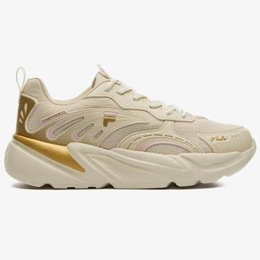 Imagem de Tenis Fila Street Fit 2 Feminino Bege, Bege dourado rosa, 35