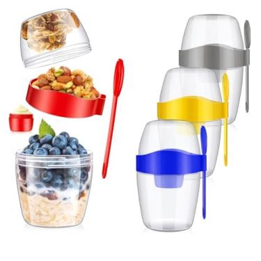 Imagem de Copo para Salada Portátil 870ml com Molheira Garfo e Tampa