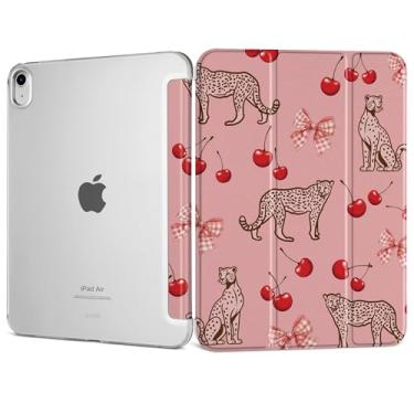 Imagem de DONGKE Capa inteligente para iPad Air 11 polegadas M3 2025 M2 2024, iPad Air 5ª 2022/4ª geração 2020 10,9 polegadas, fina, dobrável, capa rígida de policarbonato translúcido – [despertar/hibernar