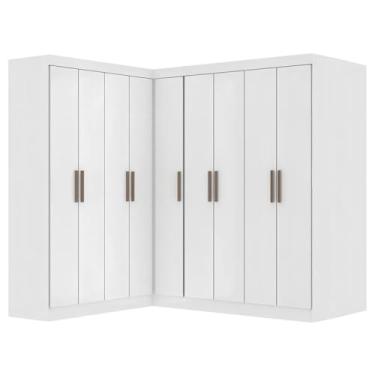 Imagem de Guarda Roupas Modulado de Canto Madrid com 9 Portas Branco