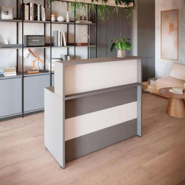 Imagem de Balcão Atendimento Recepção Alto 90 cm Escritório F5 Office - F5 Offic